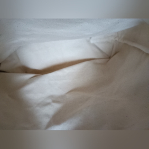 DEI Organic Cotton Canvas Tropical Green Leaf Print /Cream Tote Bag, New - Picture 6 of 8